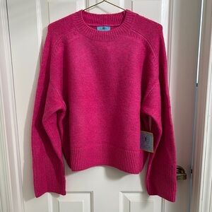 NWT CeCe Pink Crew Neck Sweater wide sleeves XS new